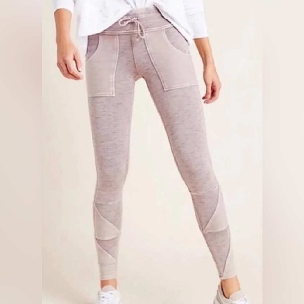 Free People Movement Kyoto Heathered Pink Knit Sweatpant Leggings